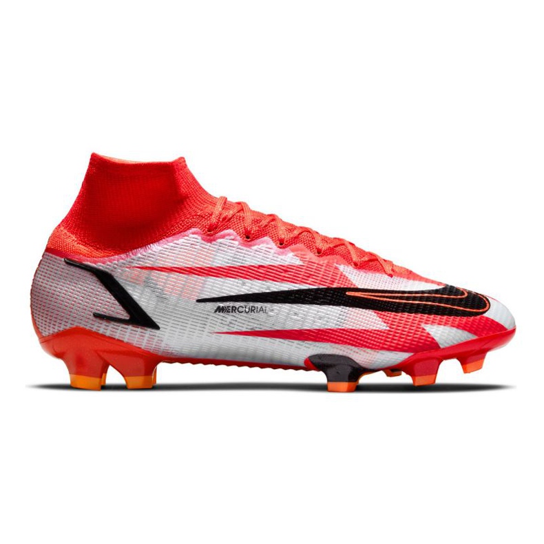 Buty piłkarskie Nike Mercurial Superfly 8 Elite CR7 Fg M DB2858-600 biały,czerwony pomarańcze i czerwienie