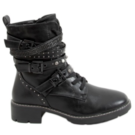 Botki militarne czarne 688-204 Black