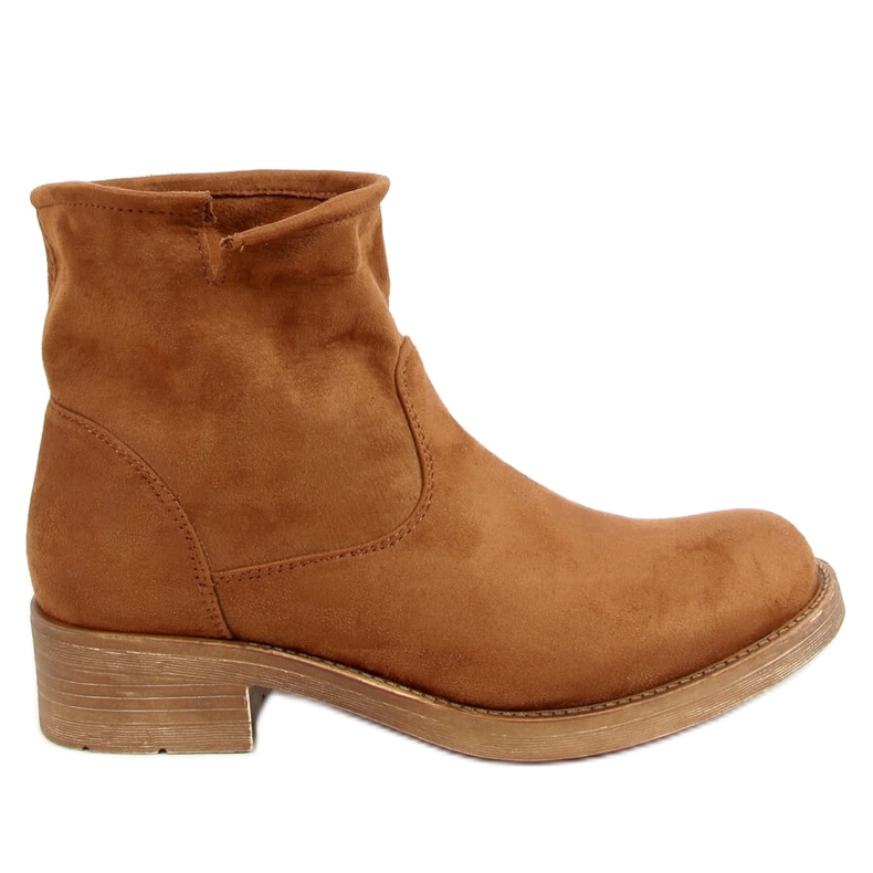 Botki damskie klasyczne camel 9621 Camel brązowe