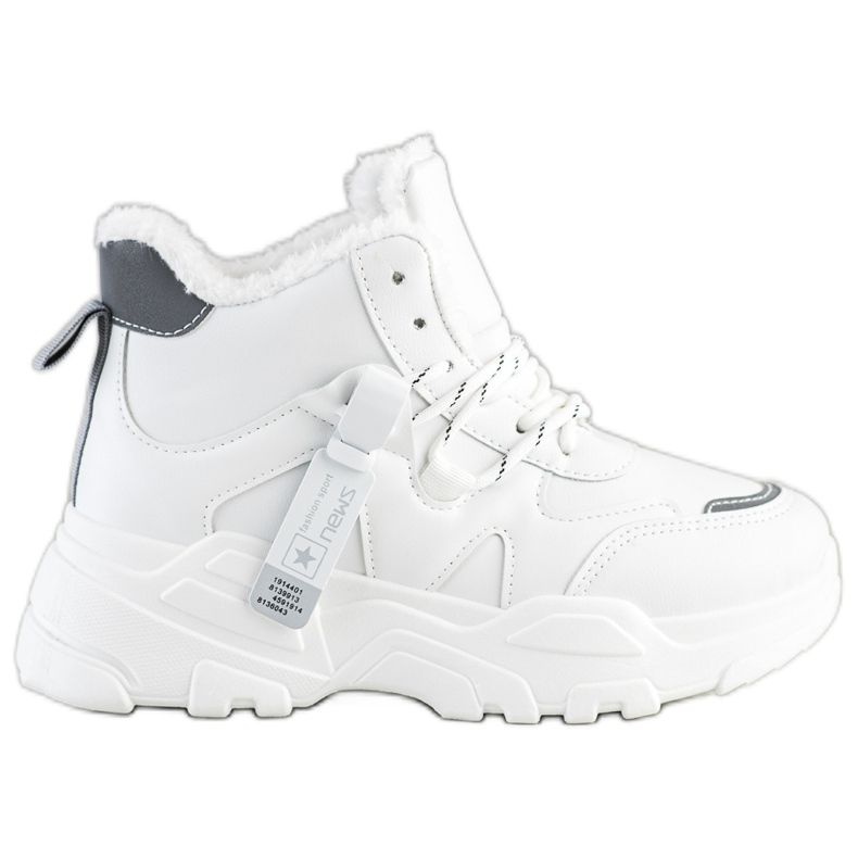 Evento Ocieplane Botki Sneakersy białe