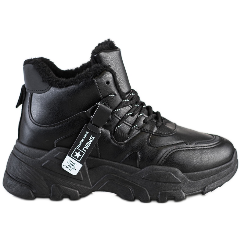 Evento Ocieplane Botki Sneakersy czarne