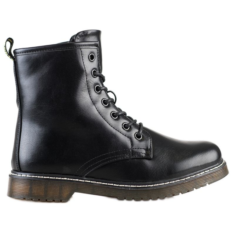 Evento Klasyczne Workery Z Eko Skóry czarne