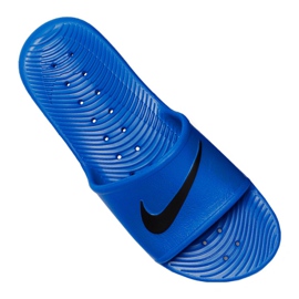 Klapki Nike Kawa Shower M 832528-403 czarne niebieskie