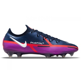 Buty piłkarskie Nike Phantom GT2 Elite Fg M CZ9890-415 pomarańczowy, fioletowy, granatowy fioletowe