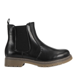 Czarne klasyczne botki damskie Goodie