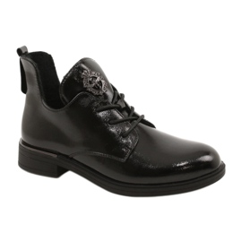 Botki lakierowane Sergio Leone PB262 czarne