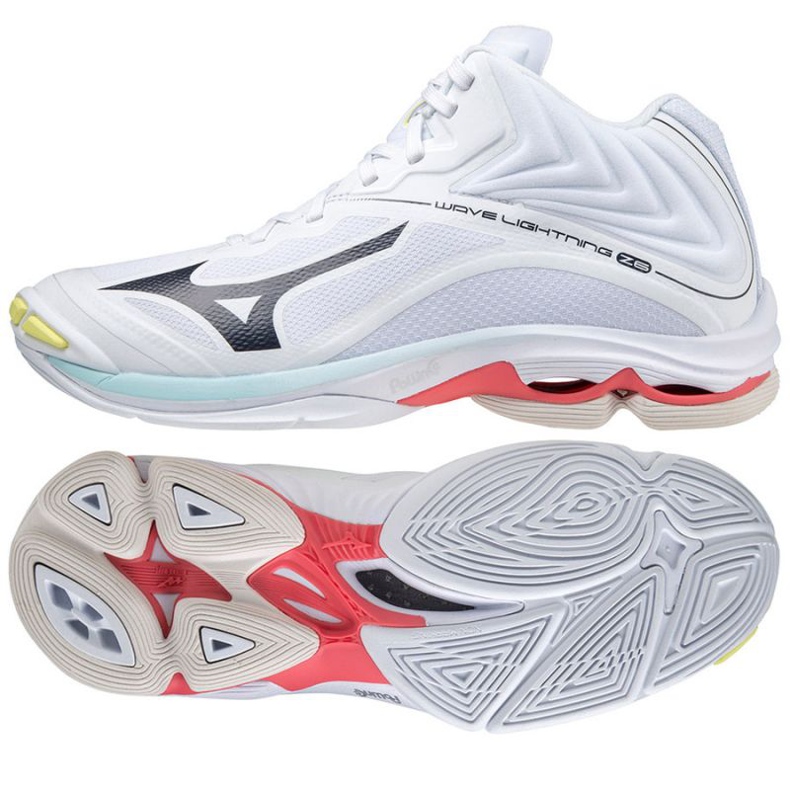 Buty siatkarskie Mizuno Wave Lightning Z6 Mid W V1GC200510 białe białe