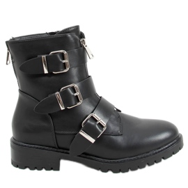 Botki militarne workery czarne C655 Black