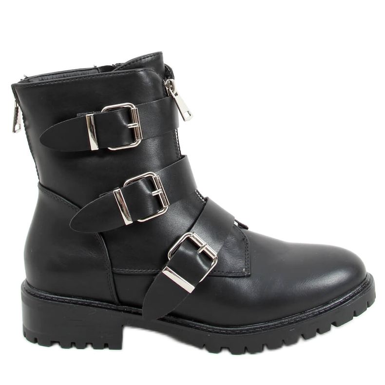 Botki militarne workery czarne C655 Black