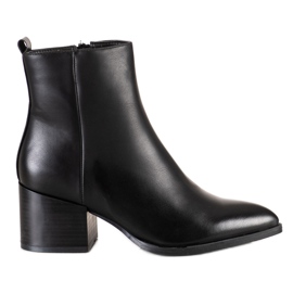 Lovery Czarne Botki W Szpic