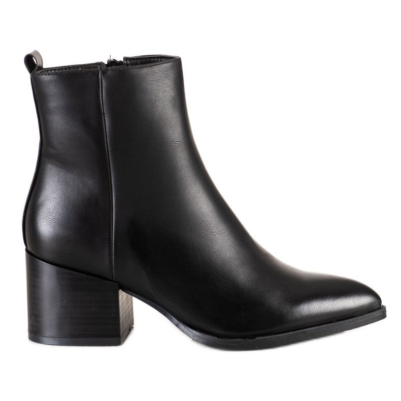 Lovery Czarne Botki W Szpic