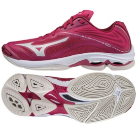 Buty siatkarskie Mizuno Wave Lightning Z6 Low W V1GC200064 czerwone pomarańcze i czerwienie