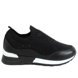 Buty sportowe skarpetkowe czarne AD-359 Black