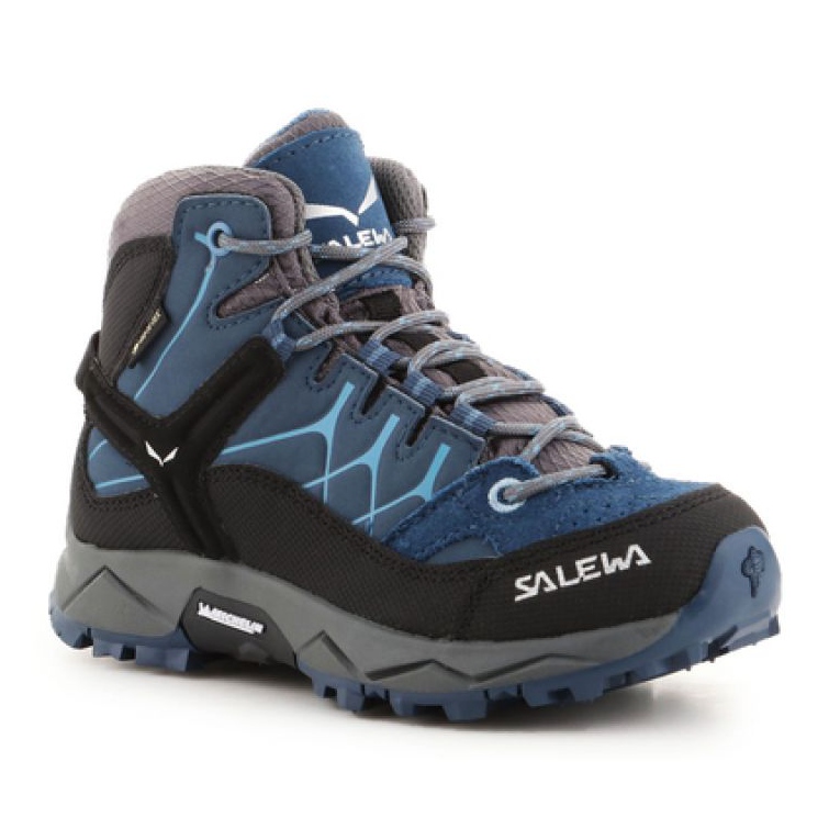 Buty Salewa Alp Trainer Mid Gtx Jr 64010-0365 niebieskie