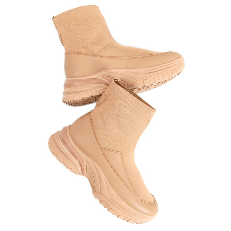 Buty sportowe skarpetkowe camel ZP03 Camel brązowe