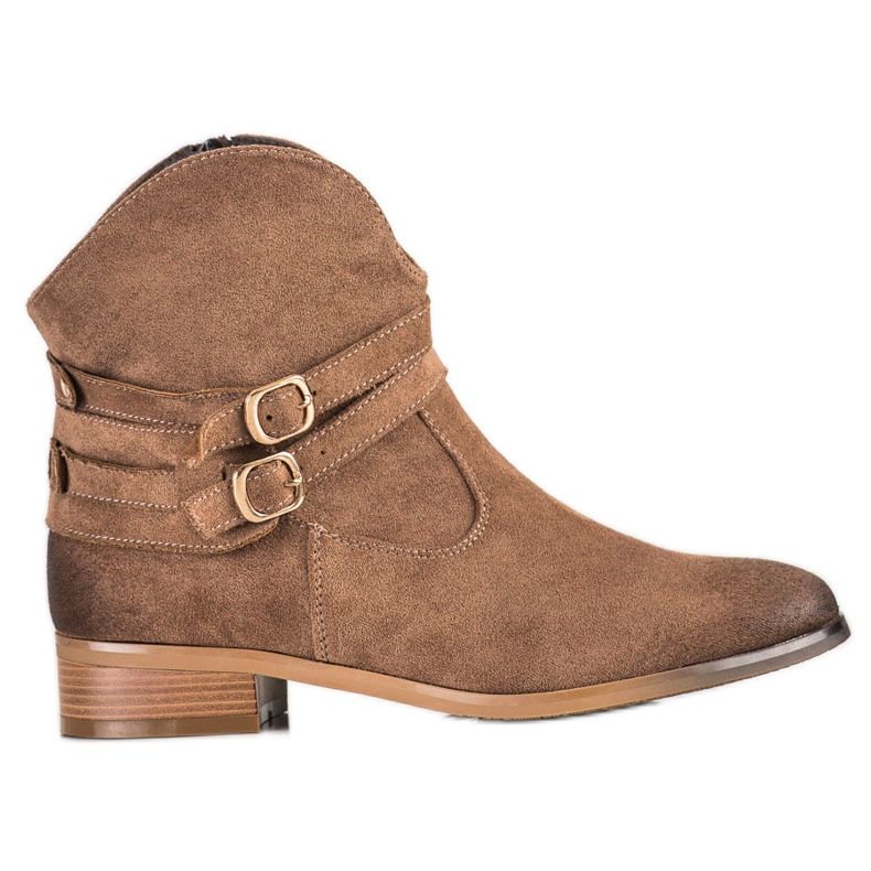 Kowbojki Ze Sprzączkami VINCEZA brązowe