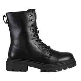 Evento Ocieplane Glany Z Eko Skóry czarne