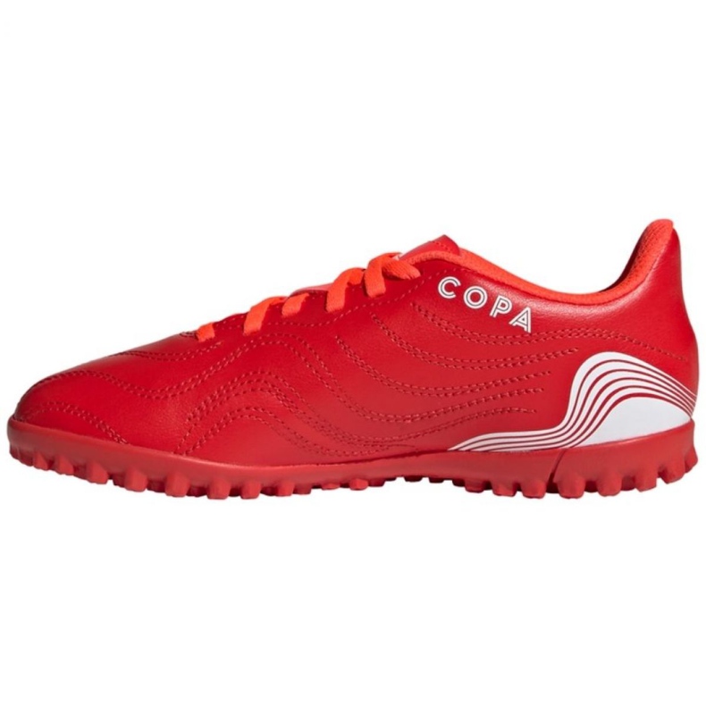 Buty piłkarskie adidas Copa Sense.4 Tf Jr FY6166 czerwone czerwone