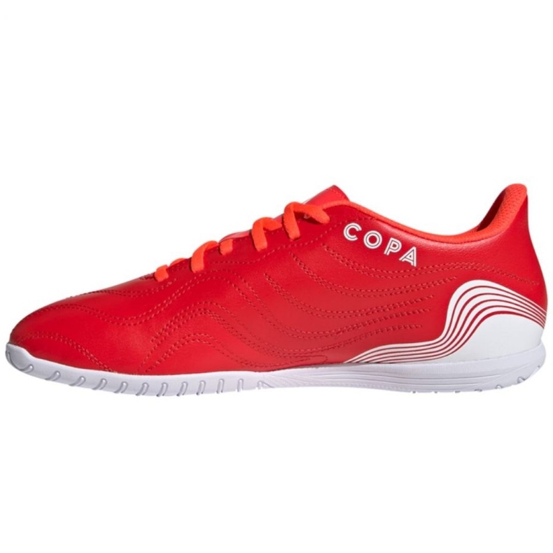 Buty piłkarskie adidas Copa Sense.4 In M FY6181 czerwone pomarańcze i czerwienie