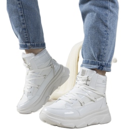 Białe śniegowce Big Star damskie LeLia