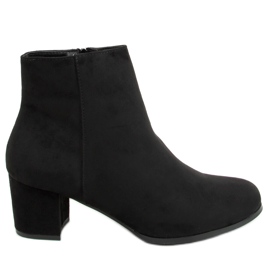 Botki na obcasie czarne MM788 Black