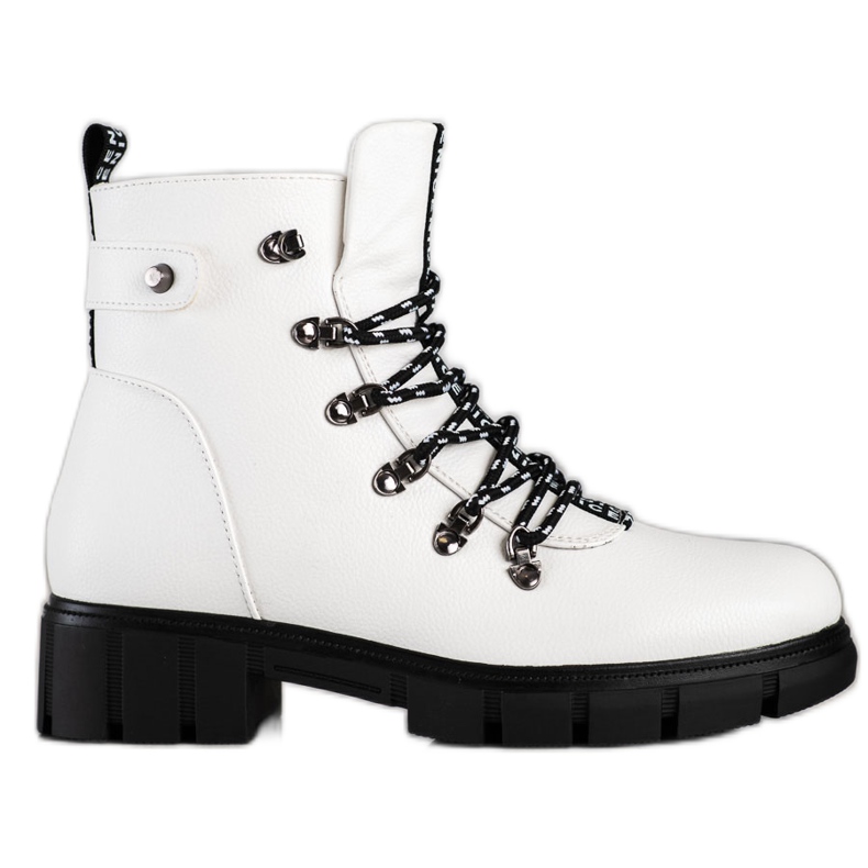 Białe Workery Na Platformie VINCEZA