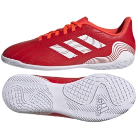 Buty piłkarskie adidas Copa Sense.4 In Jr FY6162 czerwone czerwone