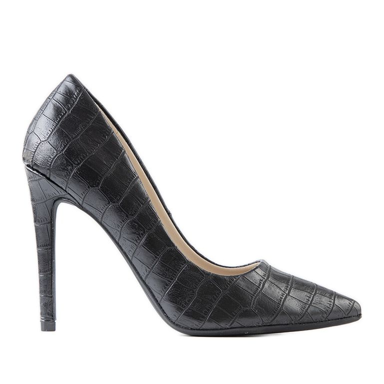 Czarne czółenka na szpilce Thrower