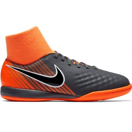 Buty piłkarskie Nike Magista Obra X 2 Academy Df Ic Jr AH7315 080 wielokolorowe pomarańcze i czerwienie
