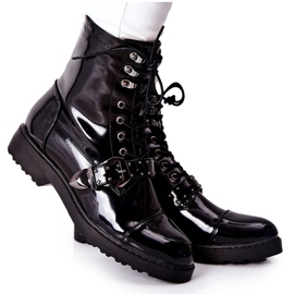 Damskie Botki Trzewiki Cross Jeans Czarne GG2R4022