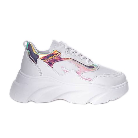 Białe sneakersy z ozdobami Mitsuko