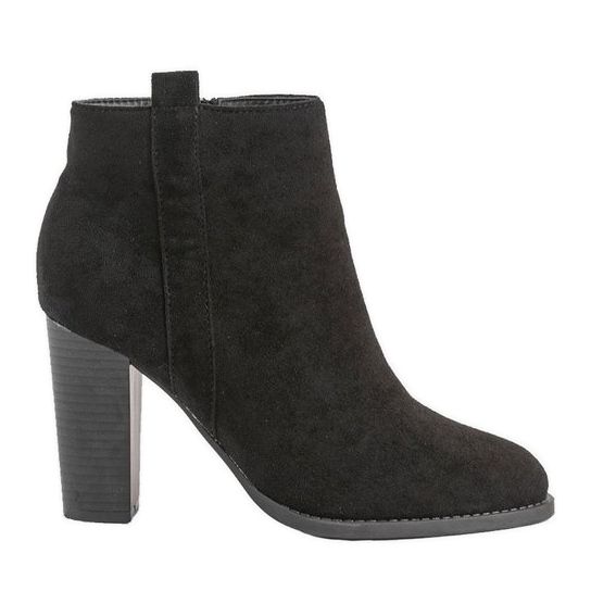 Czarne botki na słupku Pinata