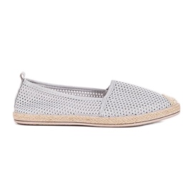 Szare espadryle Sunshine