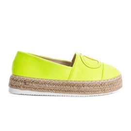 Zielone neonowe espadryle Pretty Woman