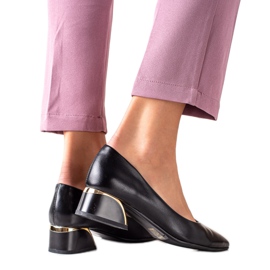 S. BARSKI Casualowe Czółenka S.BARSKI czarne