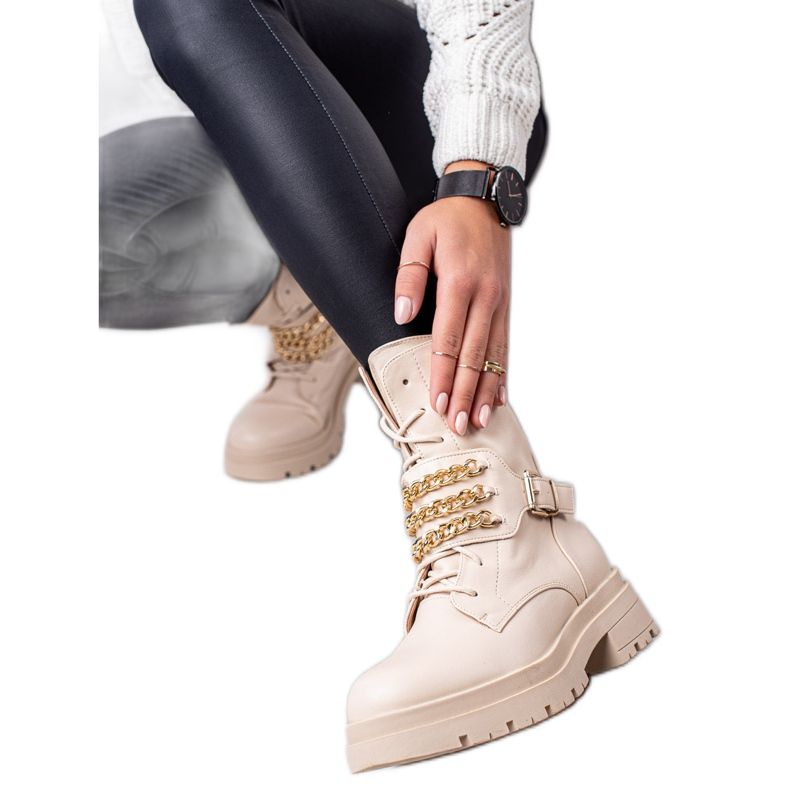 Seastar Workery Z Łańcuszkiem beżowy