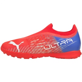 Buty piłkarskie Puma Ultra 3.3 Tt Jr 106531 01 pomarańcze i czerwienie