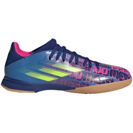 Buty piłkarskie adidas X Speedflow Messi.3 In Jr FY6901 wielokolorowe niebieskie