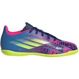 Buty piłkarskie adidas X Speedflow Messi.4 In Jr FY6914 wielokolorowe niebieskie