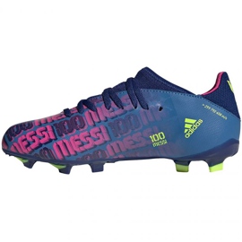 Buty piłkarskie adidas X Speedflow Messi.3 Fg Jr FY6932 wielokolorowe niebieskie