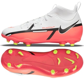Buty piłkarskie Nike Phantom GT2 Club Dynamic Fit FG/MG Jr DC0822 167 wielokolorowe białe