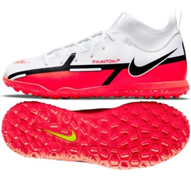 Buty piłkarskie Nike Phantom GT2 Club Dynamic Fit Tf Jr DC0826 167 wielokolorowe białe