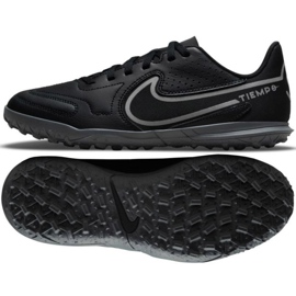 Buty piłkarskie Nike Tiempo Legend 9 Club Tf Jr DA1334 004 czarne czarne
