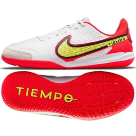 Buty piłkarskie Nike Tiempo Legend 9 Academy Ic Jr DA1329 176 żółty, biały, wielokolorowy białe