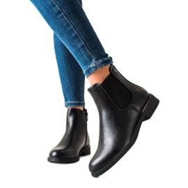 Sergio Leone Klasyczne Czarne Botki Na Suwak