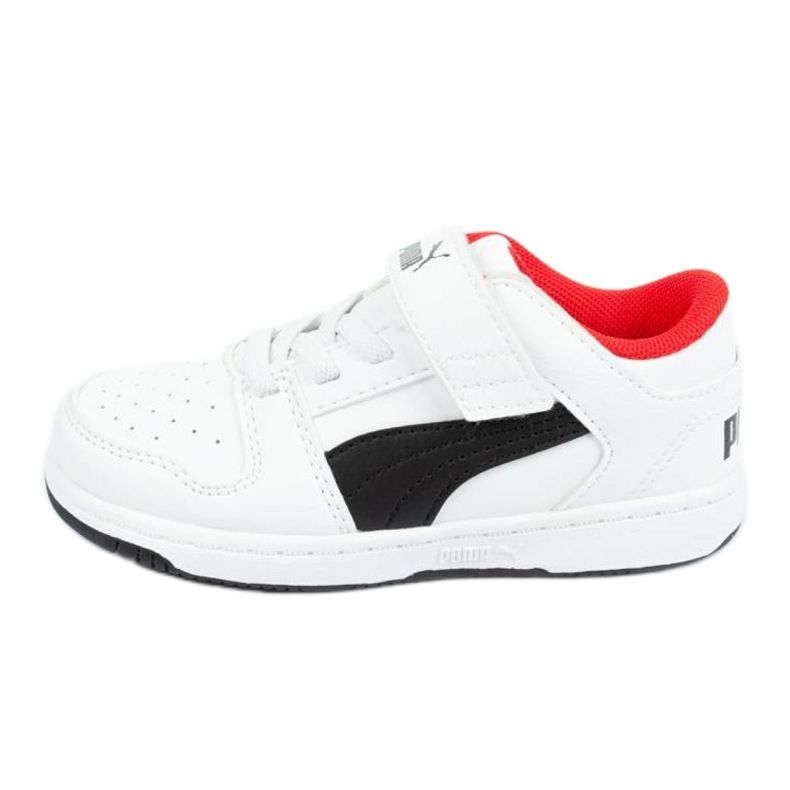 Buty Puma Rebound Jr 370493 01 białe czarne
