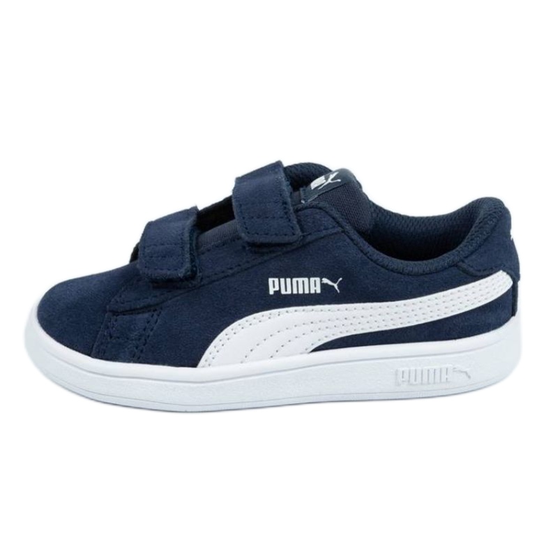 Buty Puma Smash v2 Jr 365178 02 niebieskie