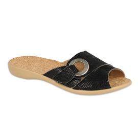Befado obuwie damskie pu 265D020 czarne