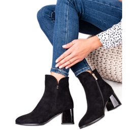 Goodin Czarne Botki Na Słupku