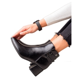 Goodin Klasyczne Botki Z Eko Skóry czarne